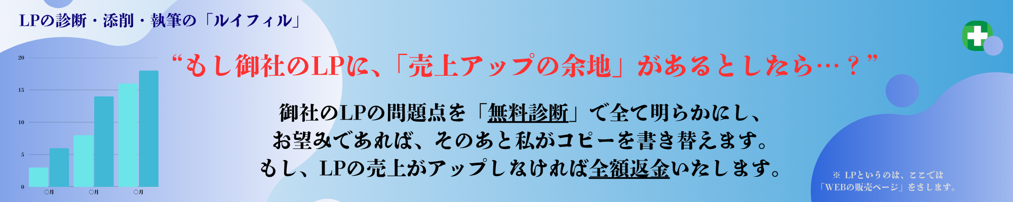 LPの診断・添削・執筆の「ルイフィル」